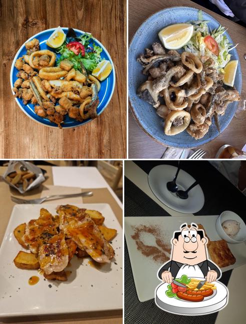 Zamburiñas a la plancha con ajo negro